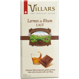 Villars | Ciocolata elvetiana cu lapte si crema cu rom