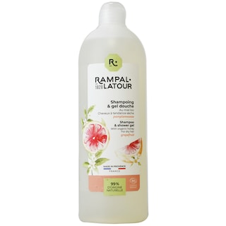 Rampal Latour | Gel de dus si sampon cu miere si grapefruit bio 1l