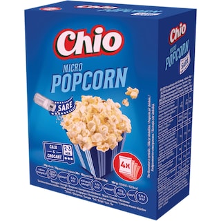 Chio | Popcorn cu sare pentru microunde 4x80g