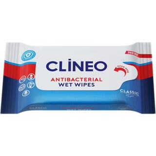 Clineo | Servetele umede antibacteriene 15 buc