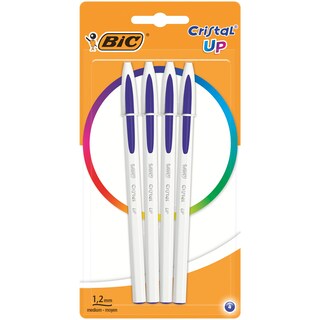 Bic | Pix albastru Cristal Up, 1.2mm, 4 bucati
