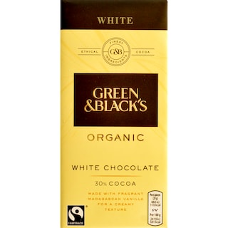 Green&Black's | Ciocolata bio alba cu vanilie 100g