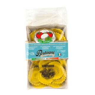 Bertagni | Paste fainoase ravioli cu rosii, busuioc si mozzarella 250g