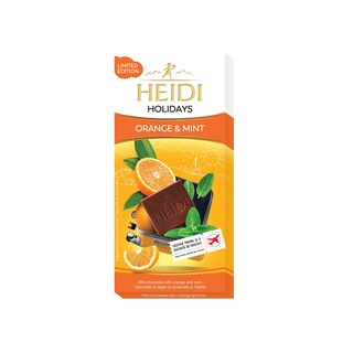 Heidi | Ciocolata cu lapte cu portocala si menta 80g