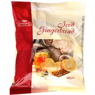 Lambertz | Turta dulce glazurata in forma de inimi 160g