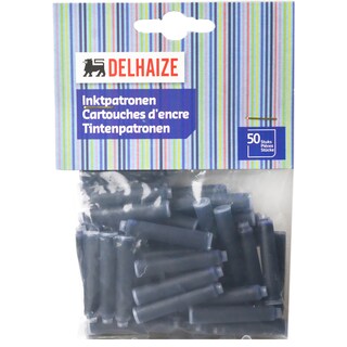 Delhaize | Rezerve cerneala albastra, 50 bucati