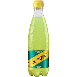 Schweppes | Bautura racoritoare carbogazoasa cu gust de ananas si busuioc 500ml