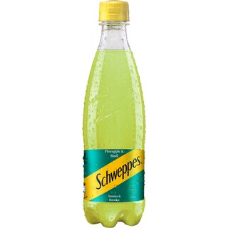 Schweppes | Bautura racoritoare carbogazoasa cu gust de ananas si busuioc 500ml