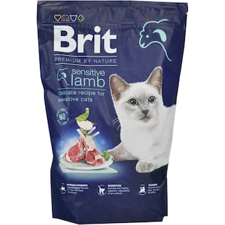 Brit Premium | Nature Sensitive | Hrana uscata pentru pisici Sensitive, cu miel 800g