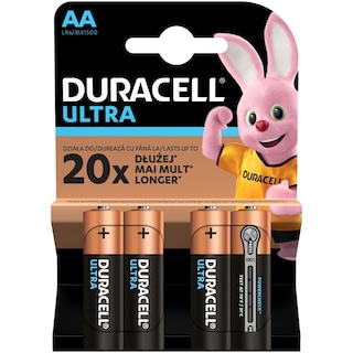 Duracell | Baterii alcaline Ultra AAK4 4 bucati