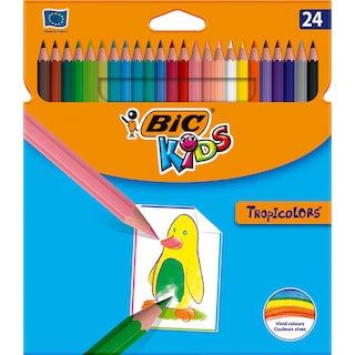Bic | Creioane colorate Tropicolors 24 culori