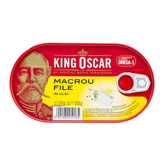 King Oscar | Macrou file in ulei vegetal 170g