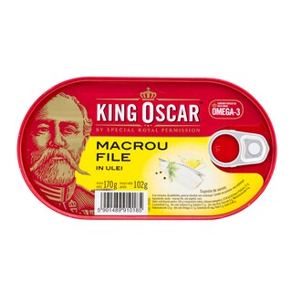 King Oscar | Macrou file in ulei vegetal 170g