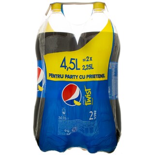 Pepsi Cola | Twist lemon | Bautura racoritoare carbogazoasa  2x2.25l