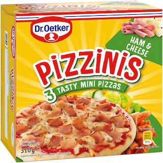 Dr. Oetker | Pizzinis | Pizza cu sunca si branza 310g