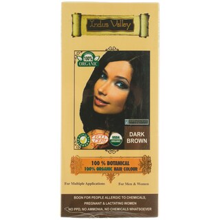 Indus Valley | Vopsea de par ecologica, Dark Brown 120g
