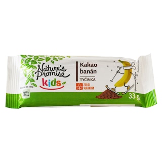 Nature's Promise Kids | Baton cu migdale, curmale, cacao si banane 33g