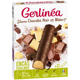Gerlinea | Batoane de ciocolata cu aroma de ciocolata alba si neagra 372g