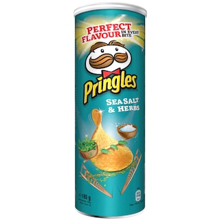 Pringles | Chips cu sare de mare si ierburi 165g