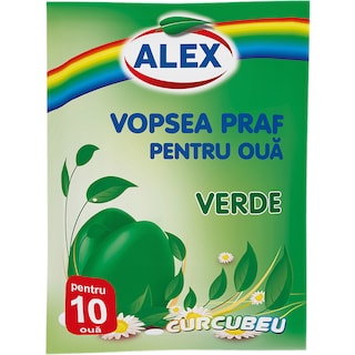 Alex | Vopsea praf 10 oua verde 7g