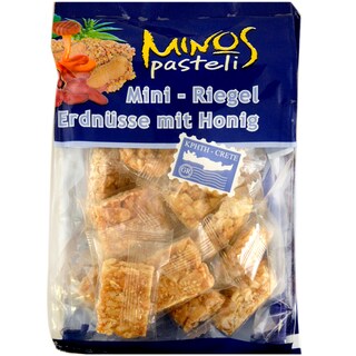 Minos | Mini batoane de arahide cu miere 200g