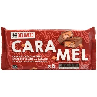 Delhaize | Batoane cu ciocolata si caramel 6x45g
