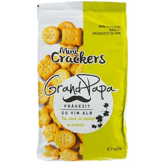 Grand Papa | Mini crackers cu vin alb 300g