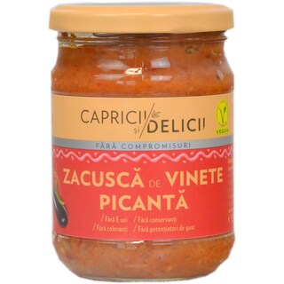 Capricii si Delicii | Zacusca picanta de vinete 250g