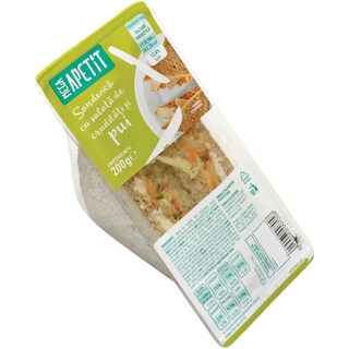 Mega Apetit | Sandwich cu salata de cruditati si pui 200g