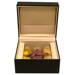 Bucataria lui Radu | Cutie neagra cu 3 borcane de sticla(chihlimbar, rubin, sare ros 50g/50g/40g