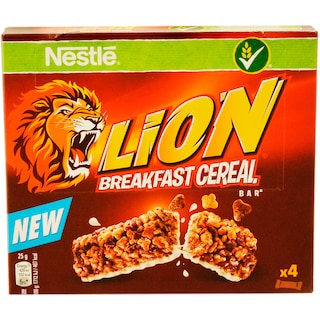 Lion | Baton de cereale cu pasta de caramel si ciocolata cu lapte 4X25g