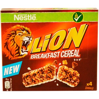 Lion | Baton de cereale cu pasta de caramel si ciocolata cu lapte 4X25g