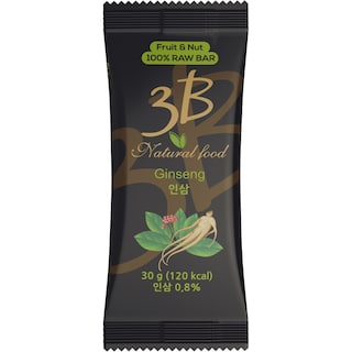 3B | Baton Nutritiv Raw Vegan cu ginseng 30g