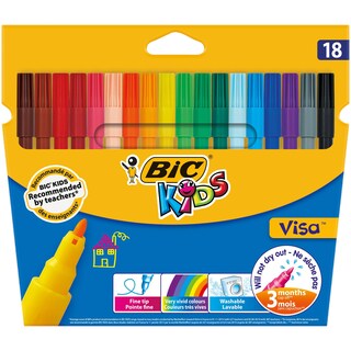 Bic | Markere pentru colorat, 18 culori