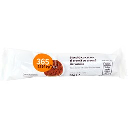 Biscuiti cu cacao si crema cu aroma de vanilie 72g