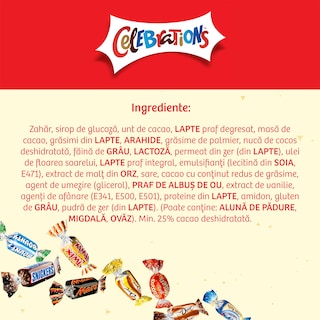 Celebrations | Selectie de ciocolata cu lapte 215g