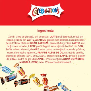 Celebrations | Selectie de ciocolata cu lapte 215g