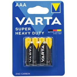 Baterii Super Heavy Duty AAA, 4 bucati