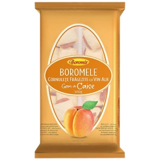 Boromir | Boromele | Cornulete fragezite cu vin alb si gem de caise 300g