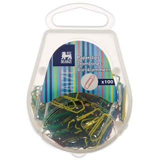 Delhaize | Agrafe colorate pentru hartie 100 bucati