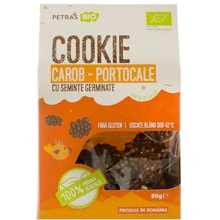 Petras Bio | Biscuiti germinati din fructe si roscove, fara gluten, raw 100g