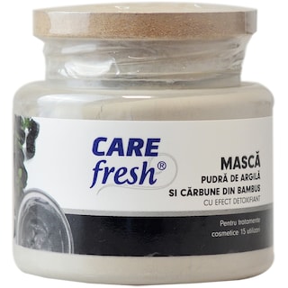 Care Fresh | Masca pudra de argila si carbune din bambus  280ml
