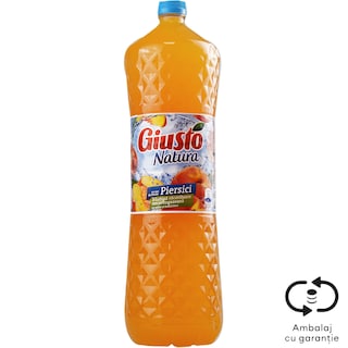 Giusto | Natura | Bautura racoritoare necarbogazoasa cu suc de piersici 2L