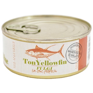 Marina Blue | Ton yellowfin fulgi in suc propriu 160g