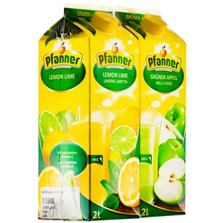 Pfanner | Bautura necarbogazoasa lamaie,lime si mere verzi 2 bucati 2x2l