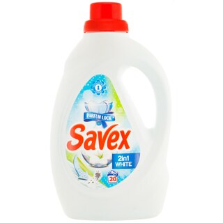 Savex | Detergent lichid Parfum Lock 2in1 White 20 spalari 1.3L