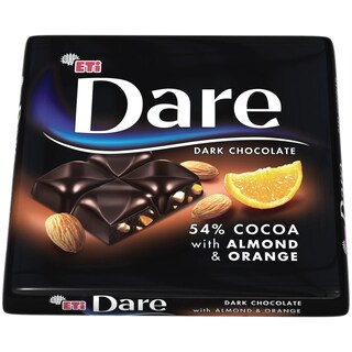 Dare | Ciocolata neagra cu migdale & portocale 54% 70g