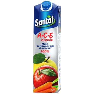 Santal | Ace | Suc cu mere, portocale rosii si morcovi 1L