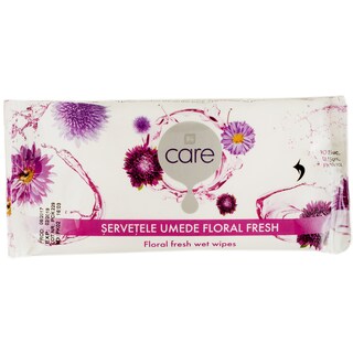 Care | Servetele umede pentru buzunar floral 15 bucati