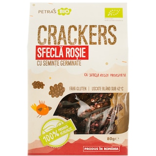 Petras Bio | Crackers bio din sfecla, fara gluten, raw 100g